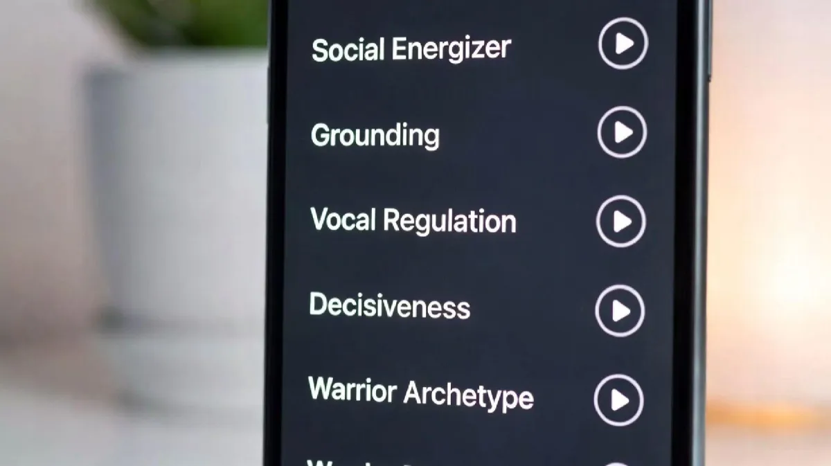 Premium meditation bundle on phone